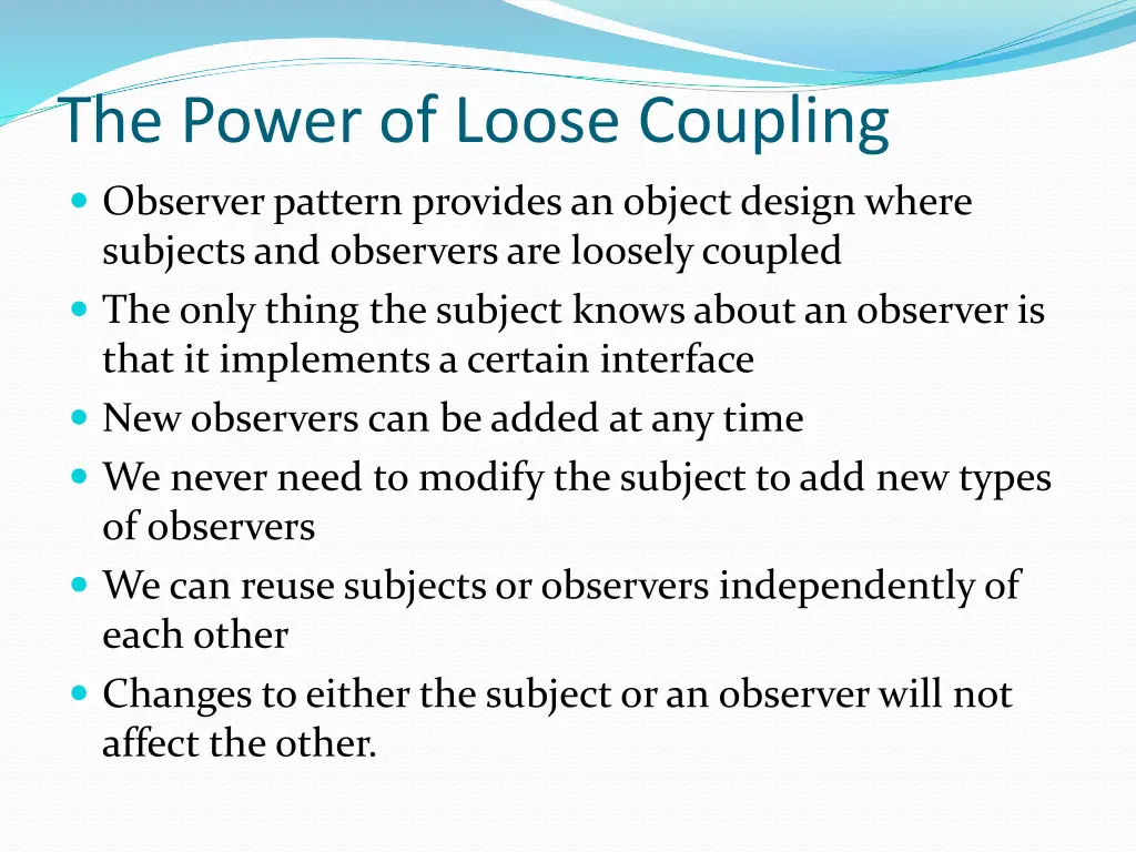 the power of loose coupling