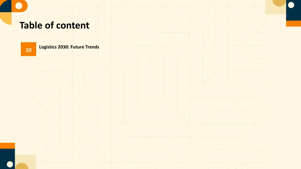 table of content 1