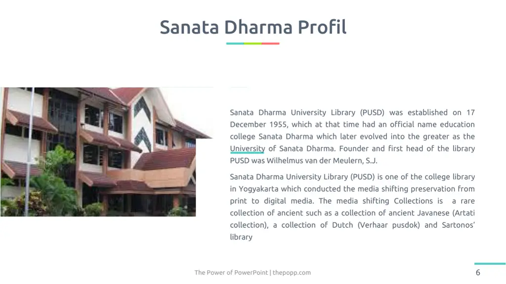 sanata dharma profil