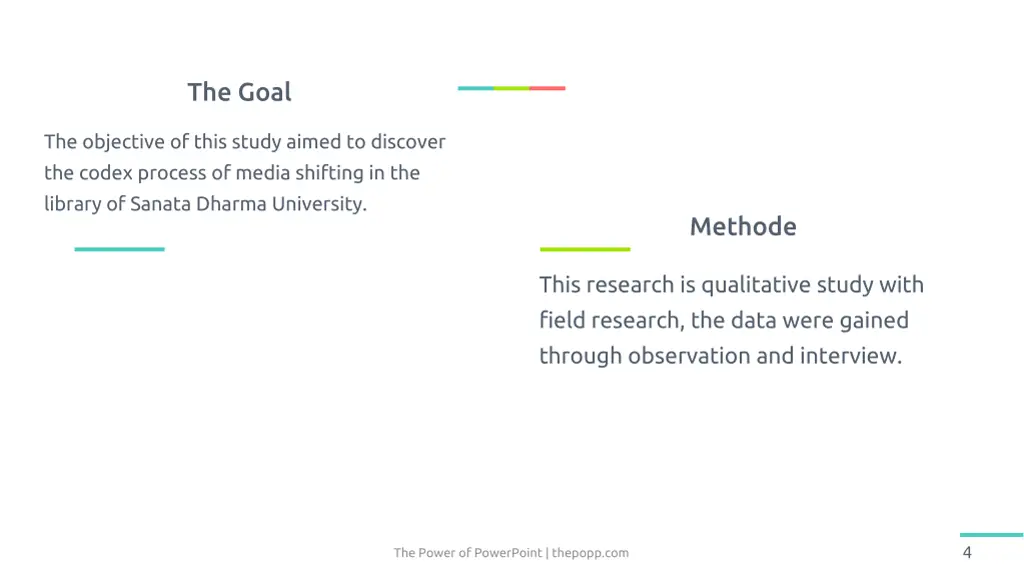 the goal