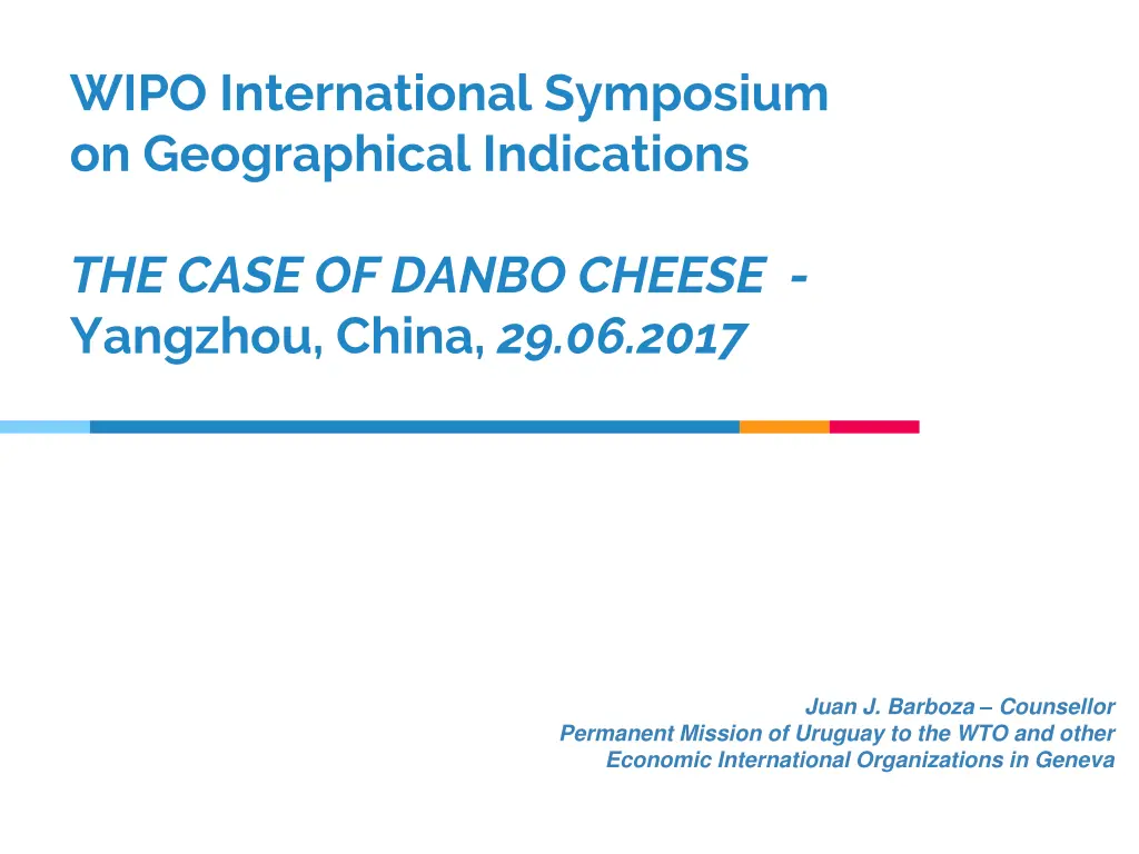 wipo international symposium on geographical