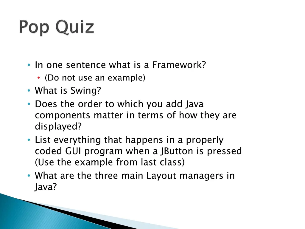 in one sentence what is a framework