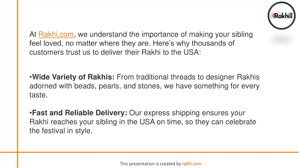 at rakhi com we understand the importance