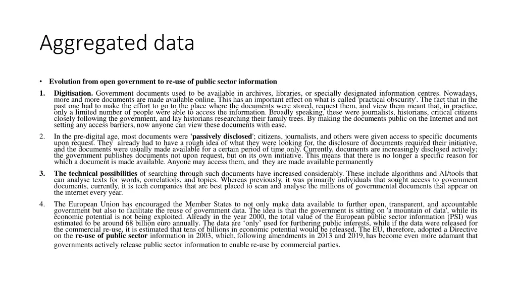 aggregated data 1