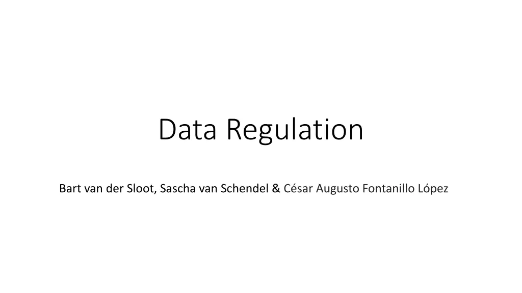 data regulation