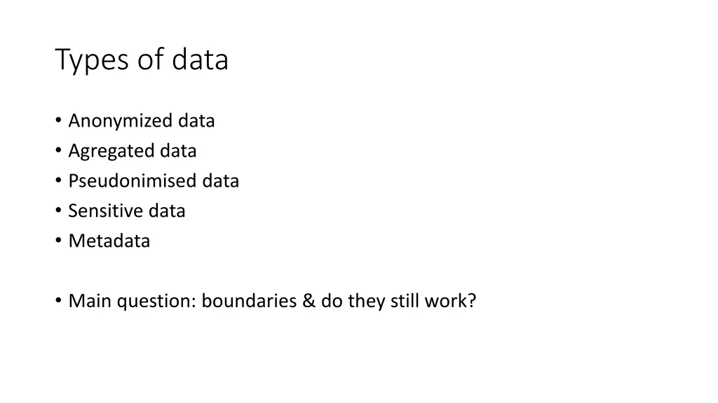 types of data