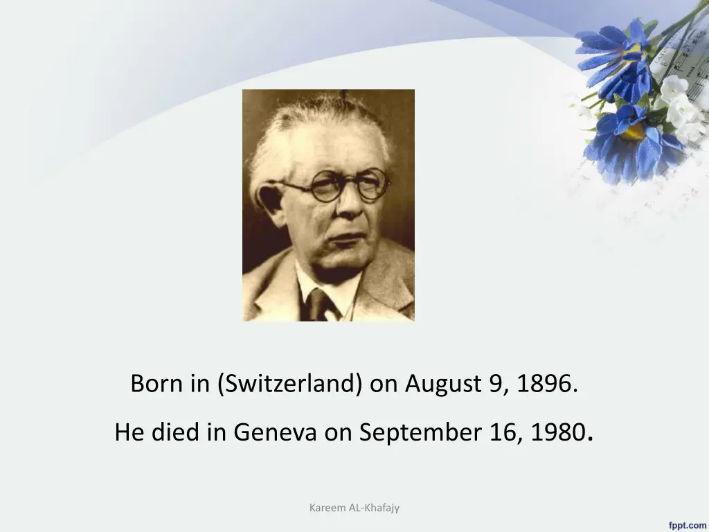 born in switzerland on august 9 1896