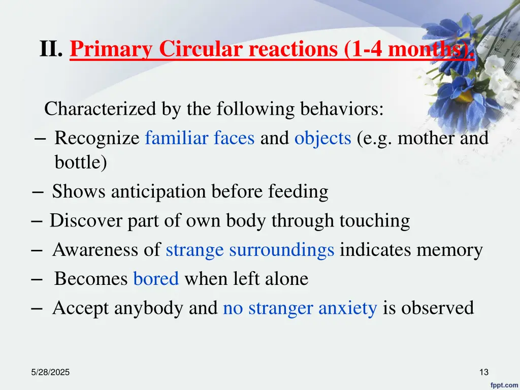 ii primary circular reactions 1 4 months