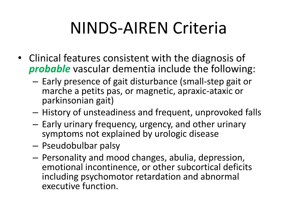 ninds airen criteria 2