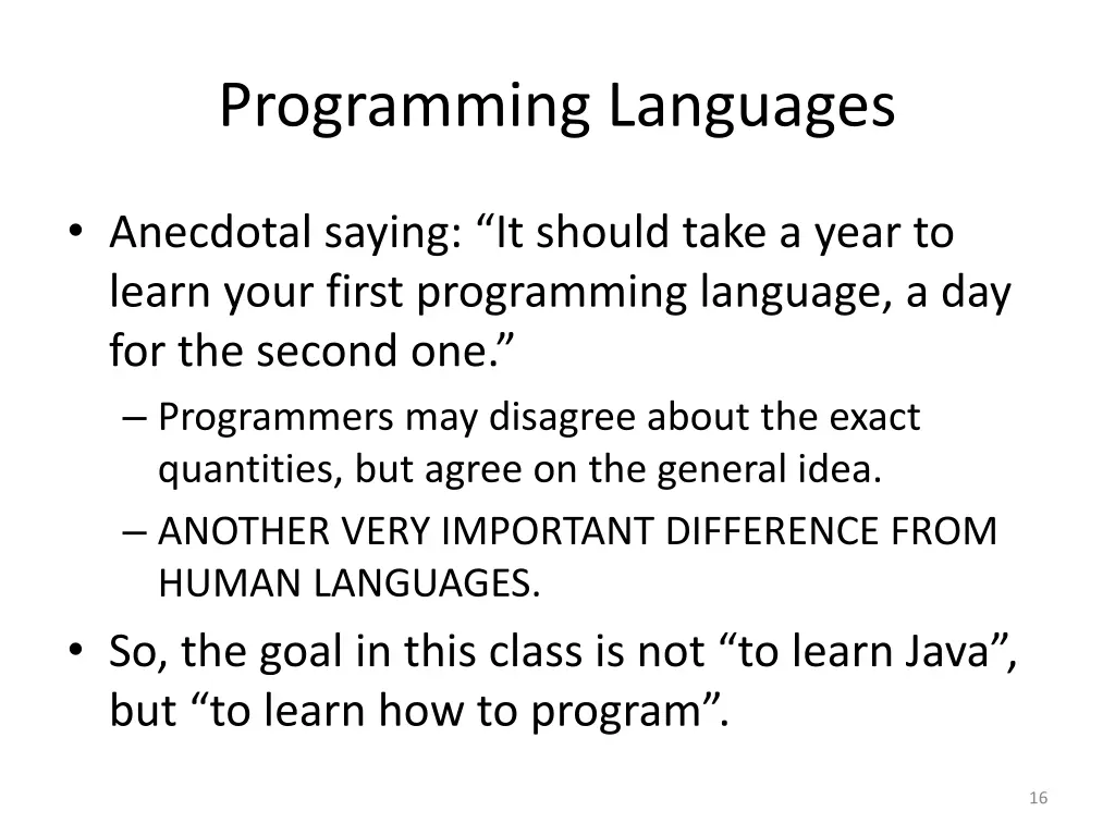 programming languages 2