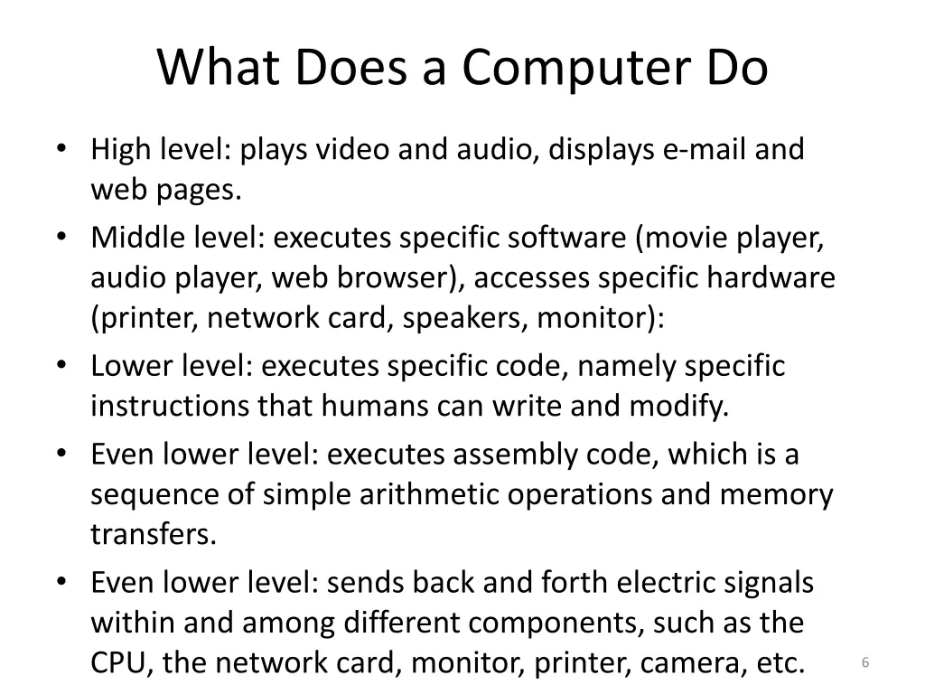 what does a computer do