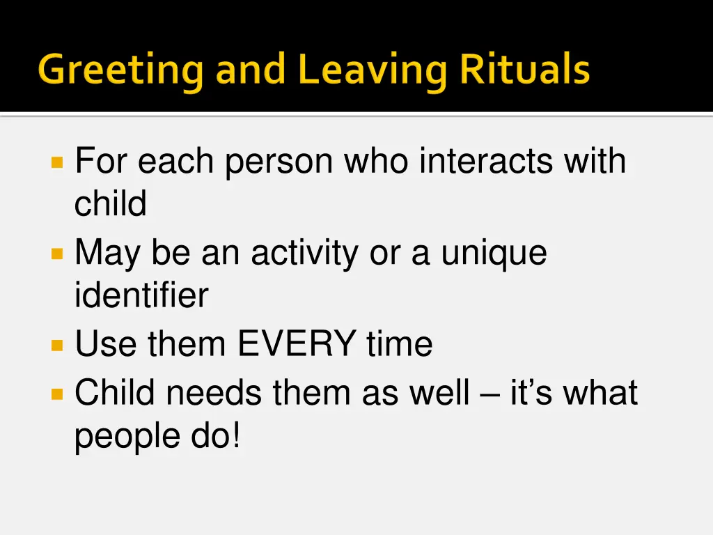 for each person who interacts with child