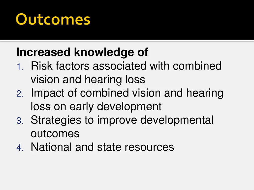 increased knowledge of 1 risk factors associated