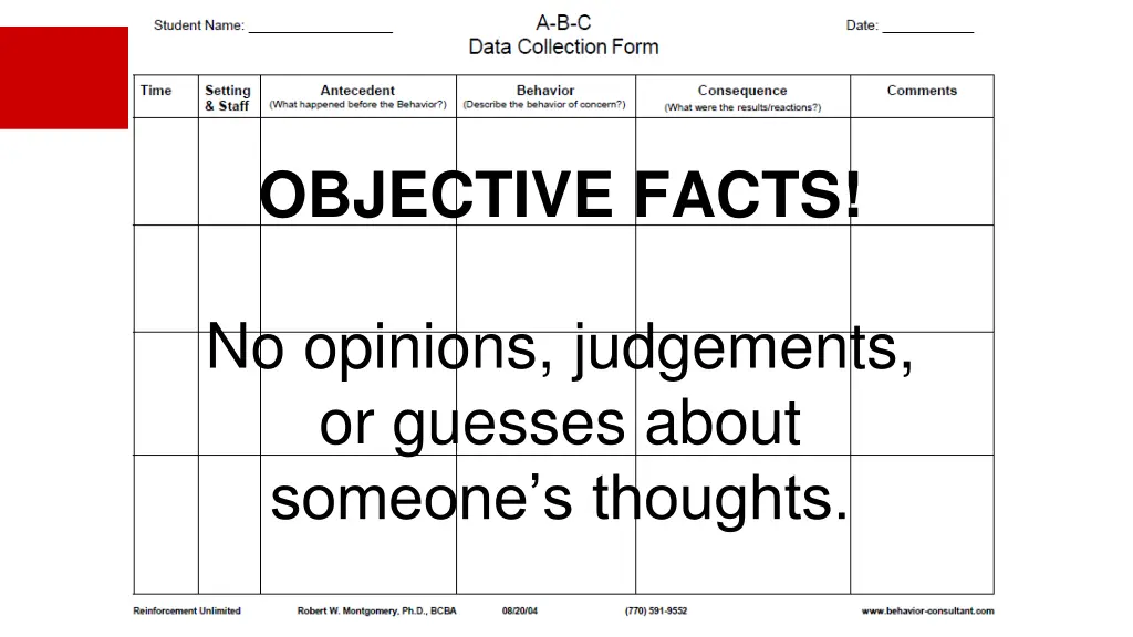 objective facts