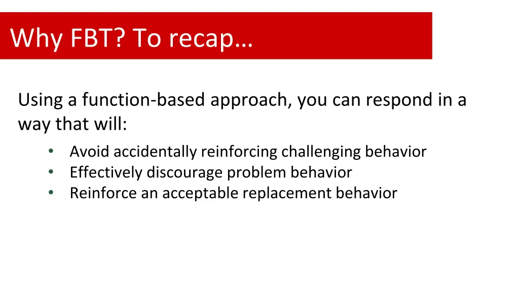 why fbt to recap