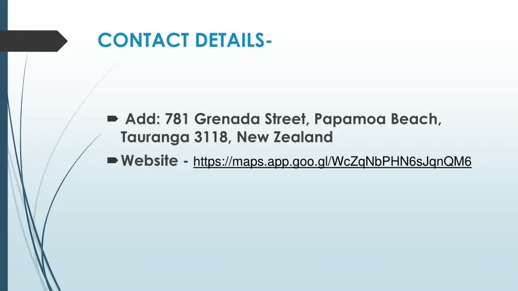 contact details