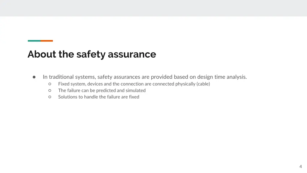 about the safety assurance