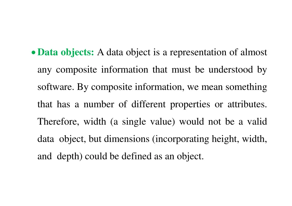 data objects a data object is a representation