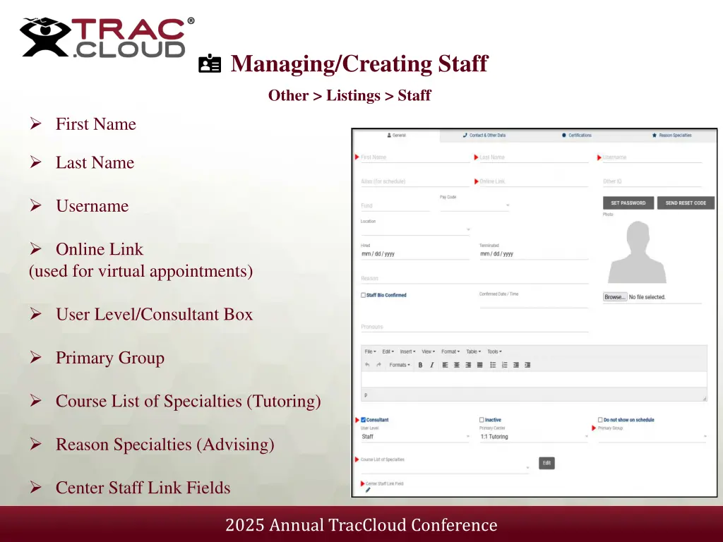 managing creating staff