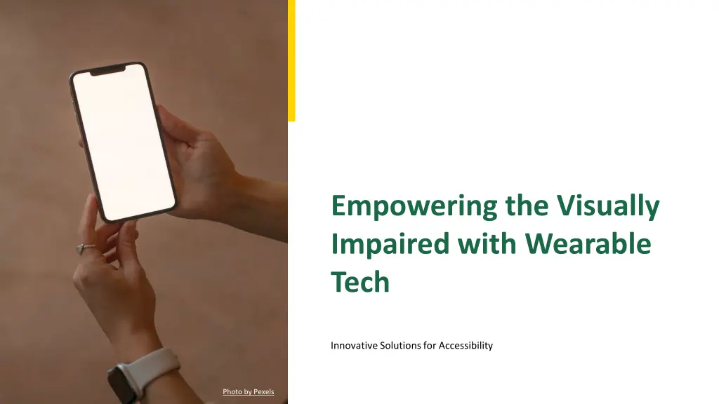 empowering the visually impaired with wearable