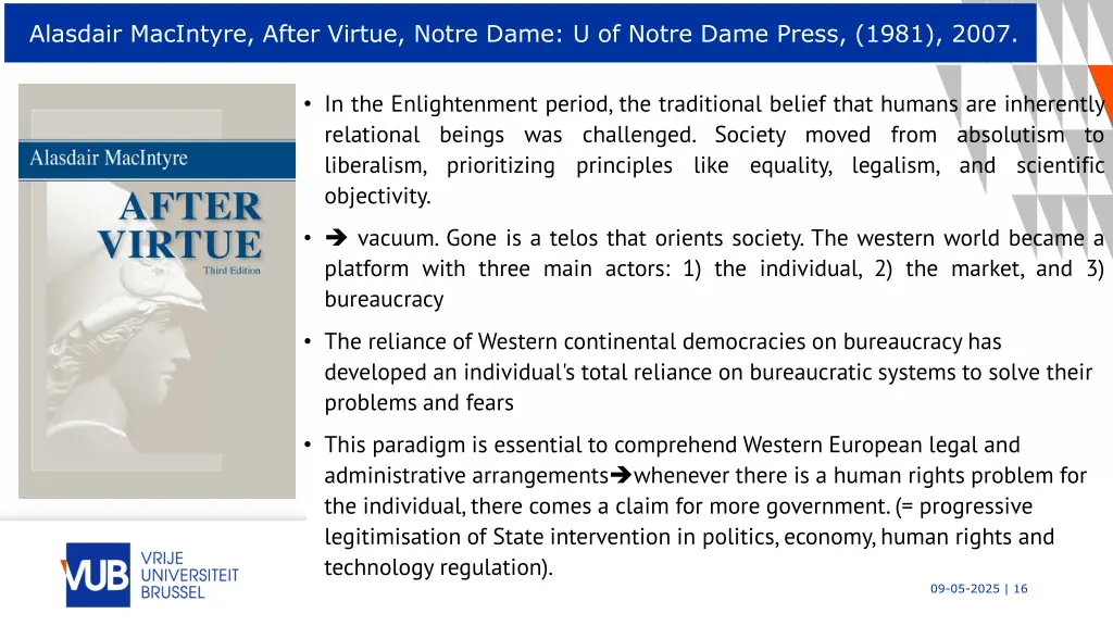 alasdair macintyre after virtue notre dame