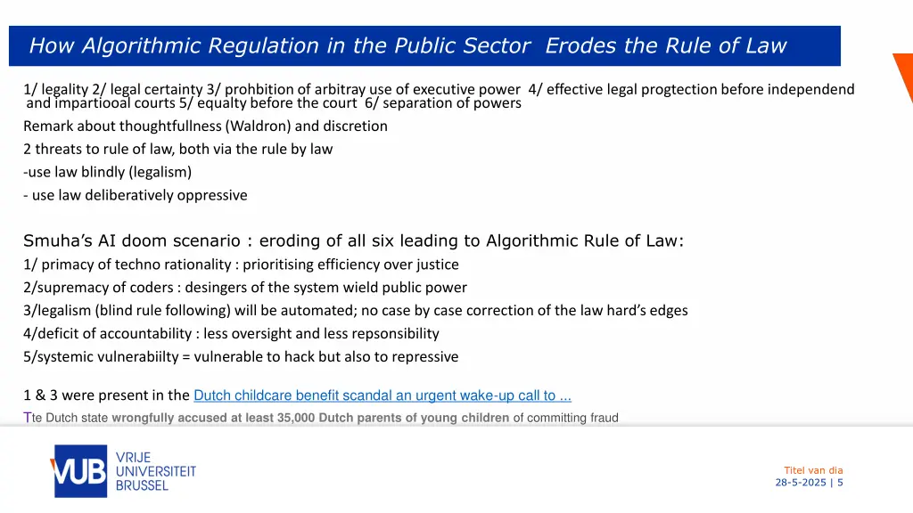 how algorithmic regulation in the public sector