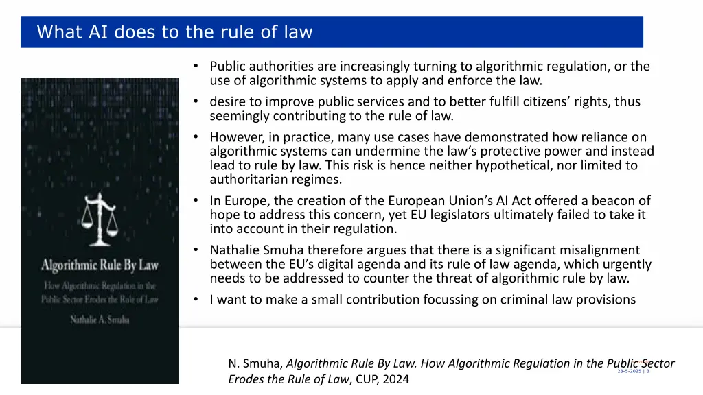 what ai does to the rule of law