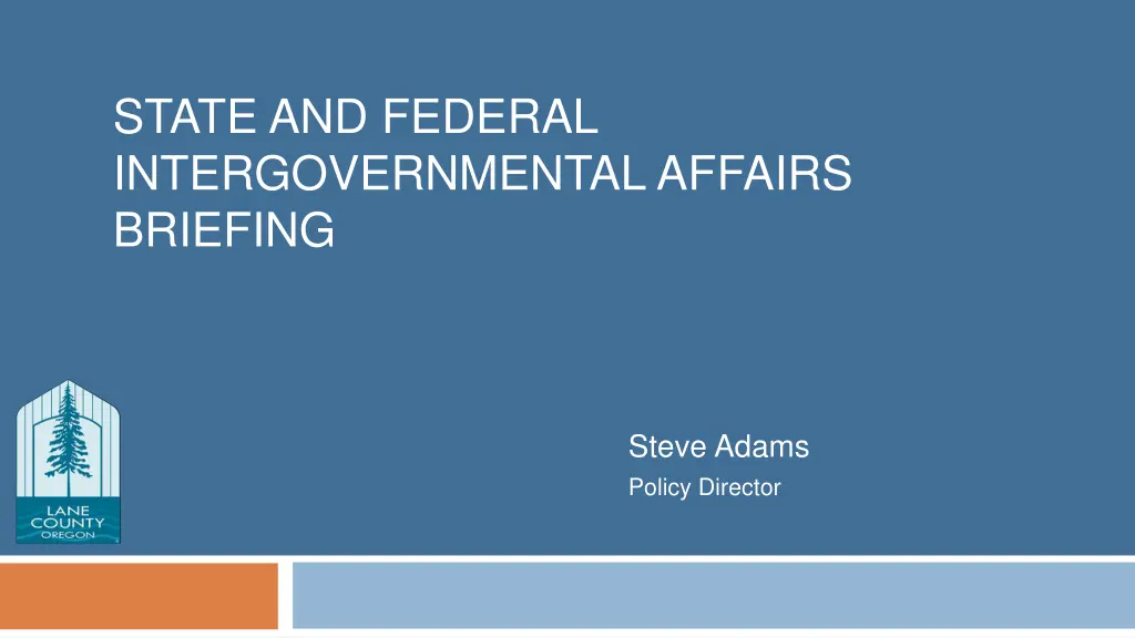 state and federal intergovernmental affairs