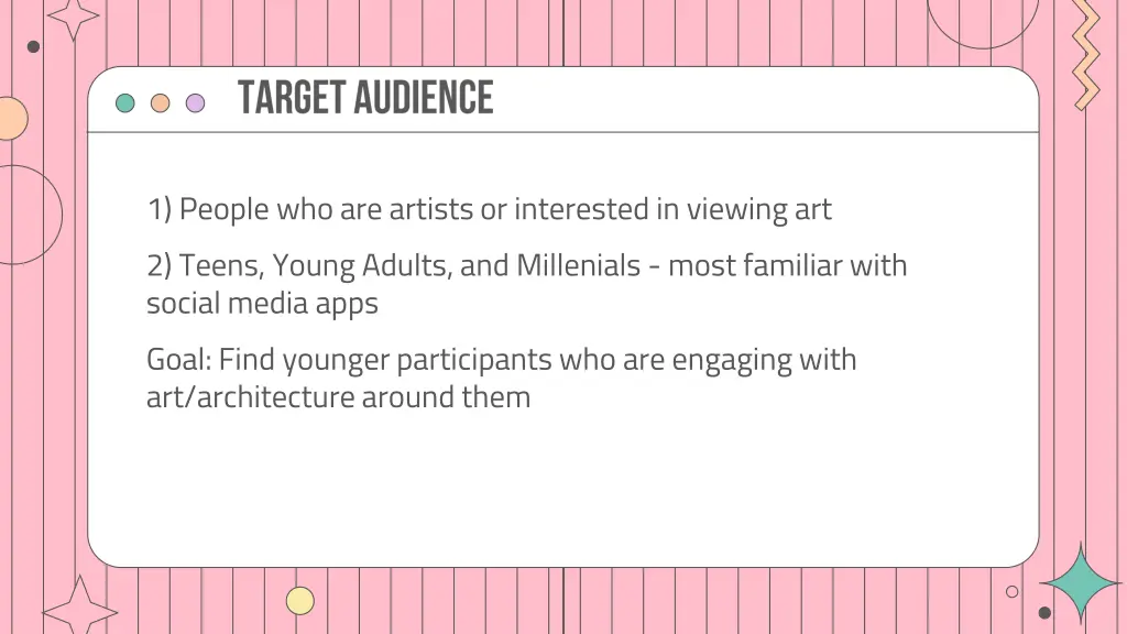 1 people who are artists or interested in viewing