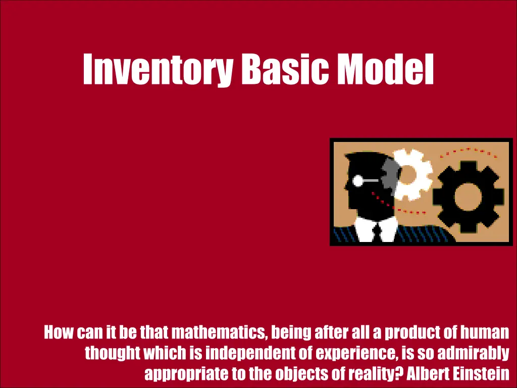 inventory basic model