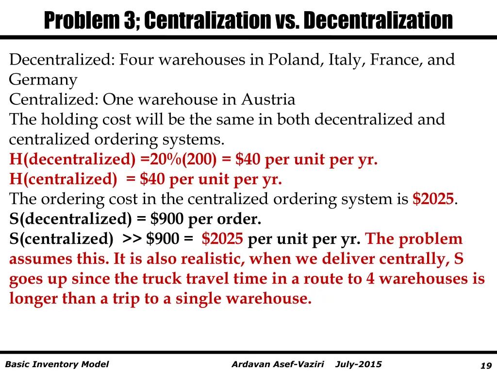 problem 3 centralization vs decentralization 1