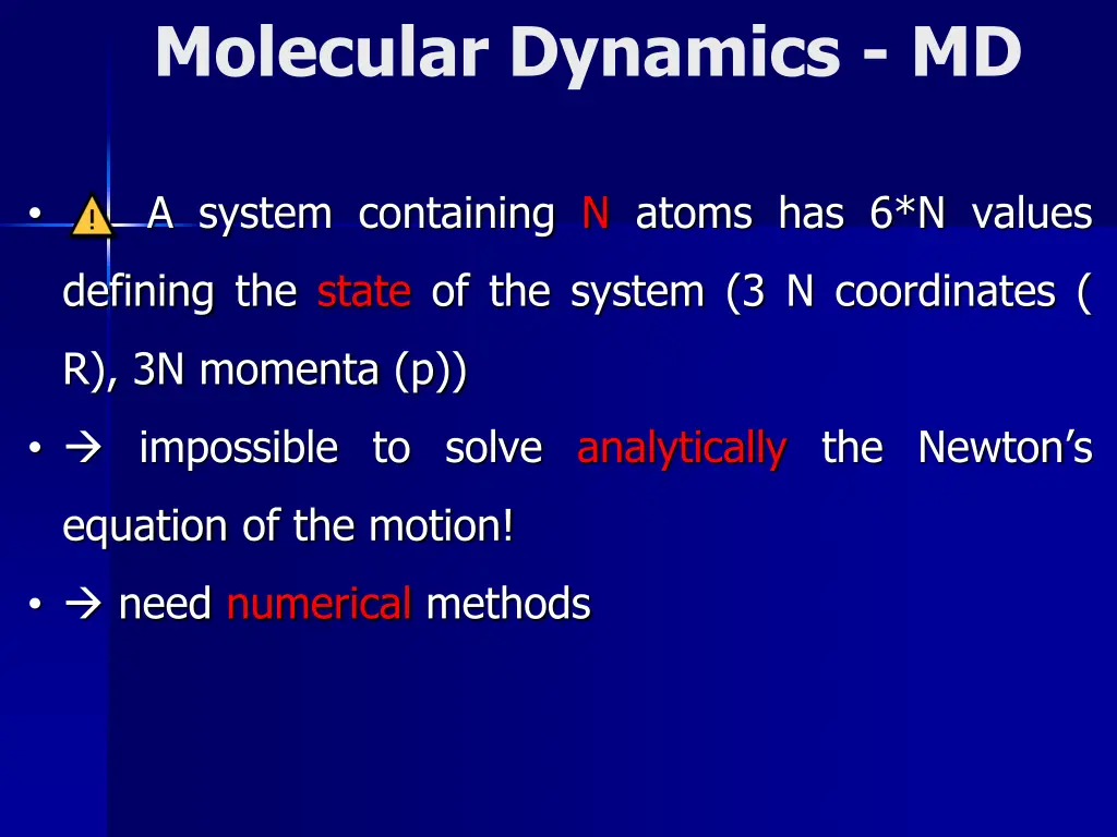 molecular dynamics md