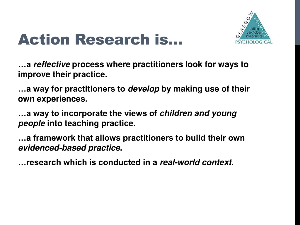 action research is