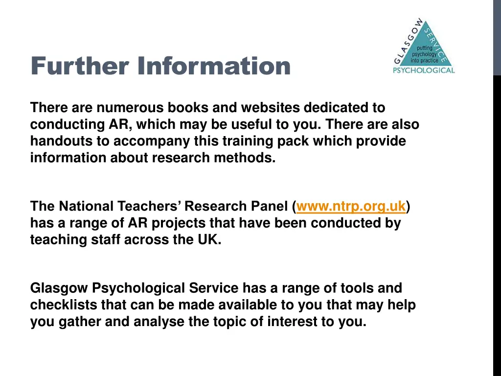further information