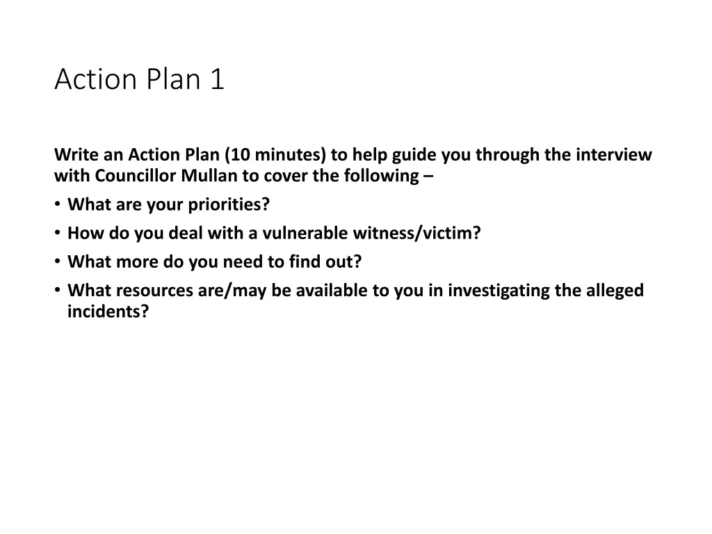 action plan 1 1