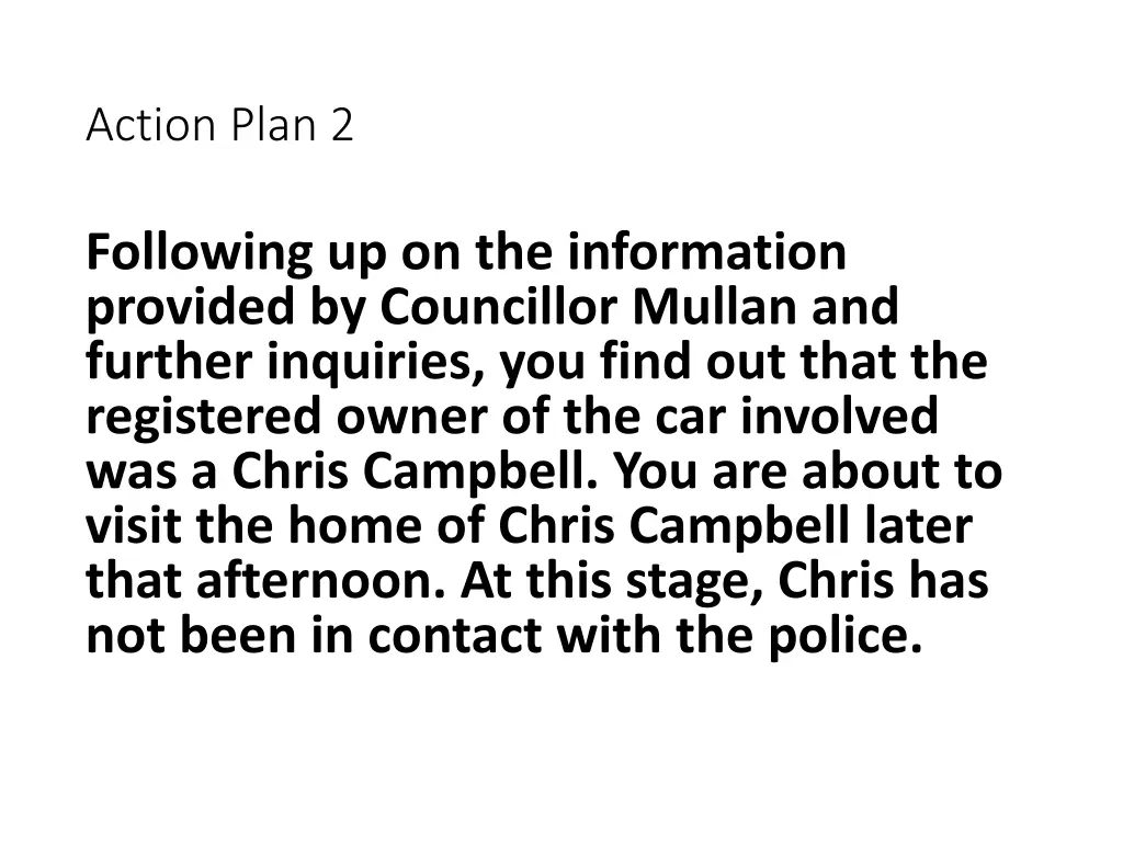 action plan 2