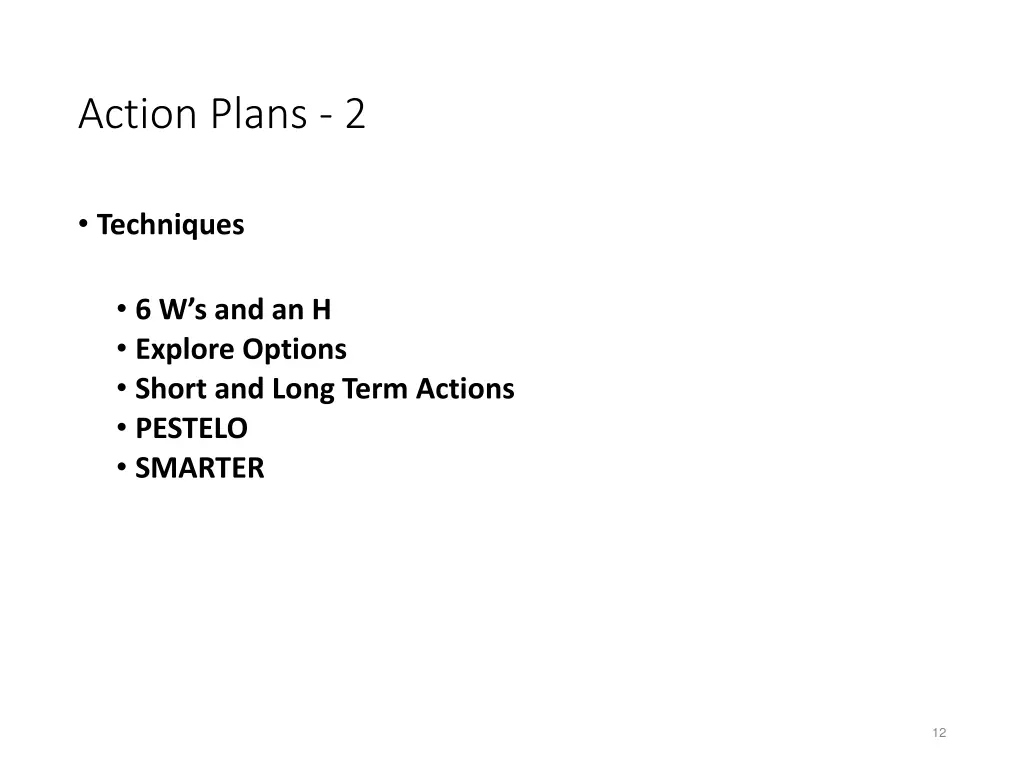 action plans 2