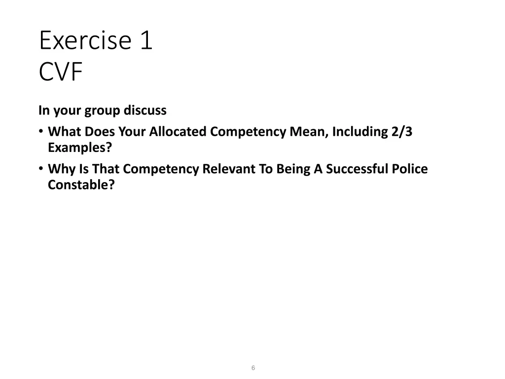exercise 1 cvf