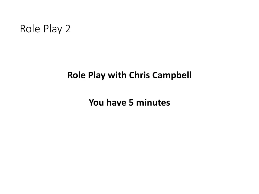 role play 2 1