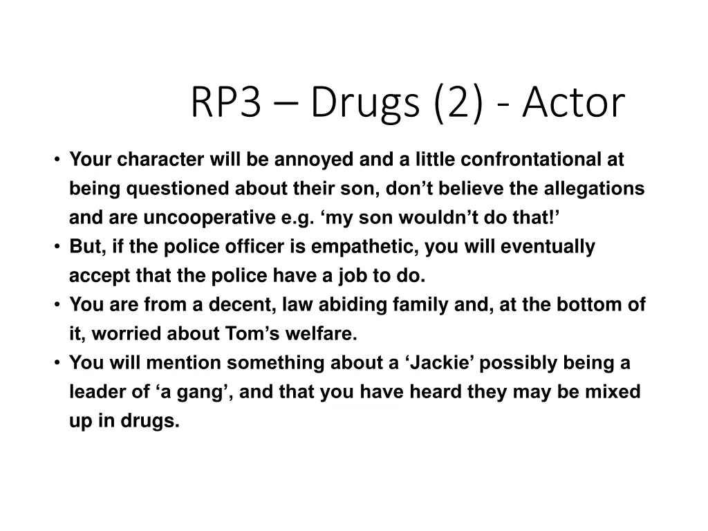 rp3 drugs 2 actor