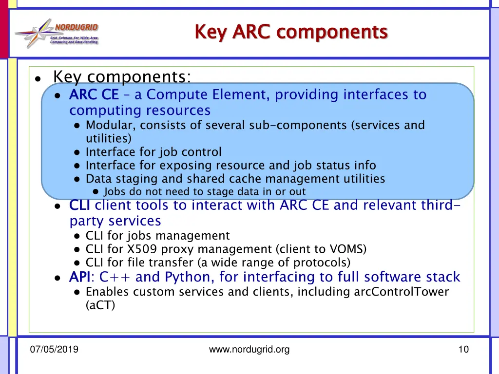 key arc components