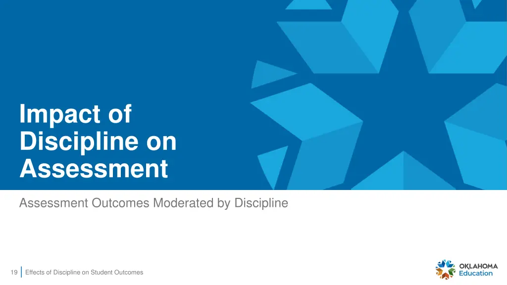 impact of discipline on assessment