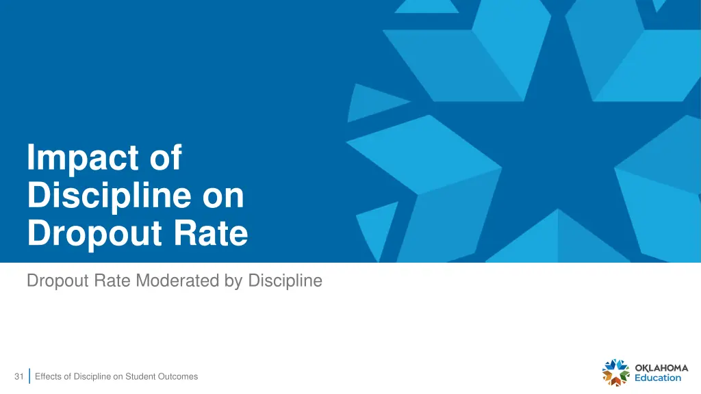 impact of discipline on dropout rate