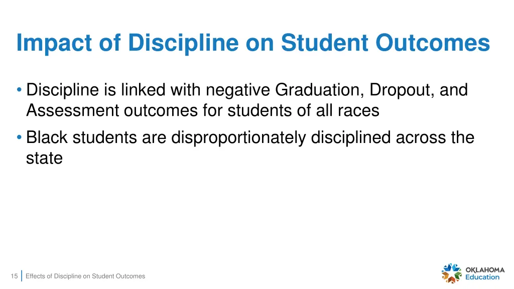 impact of discipline on student outcomes