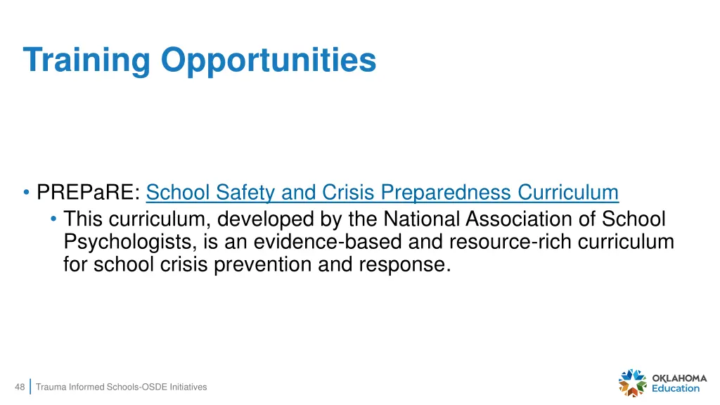 training opportunities