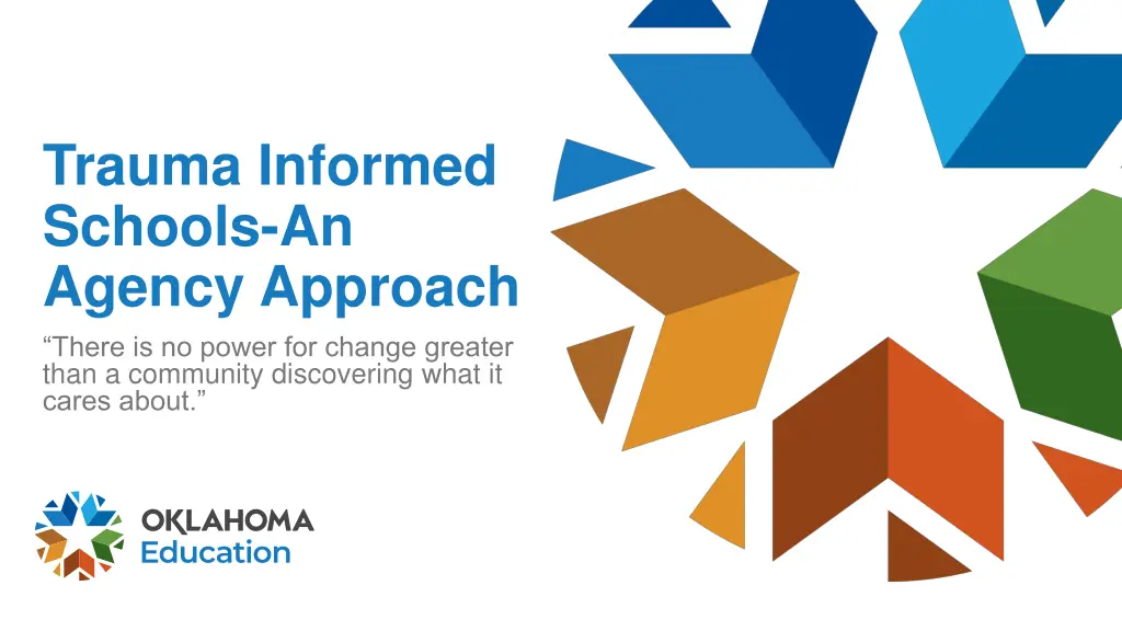 trauma informed schools an agency approach there