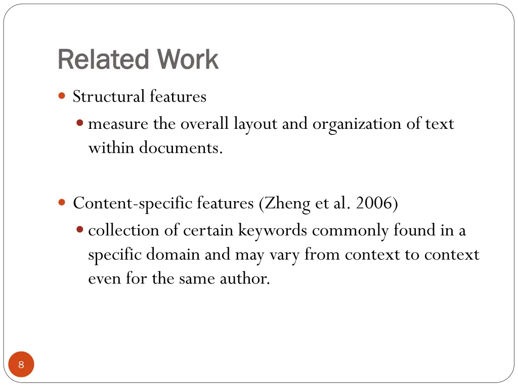 related work related work 1