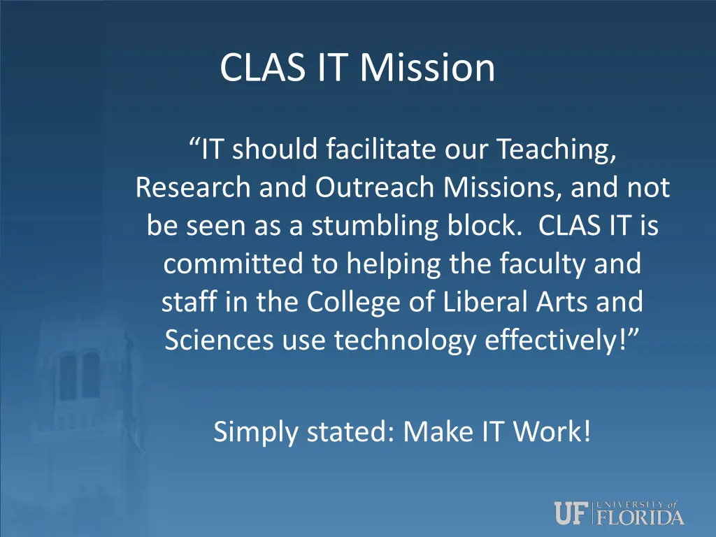 clas it mission