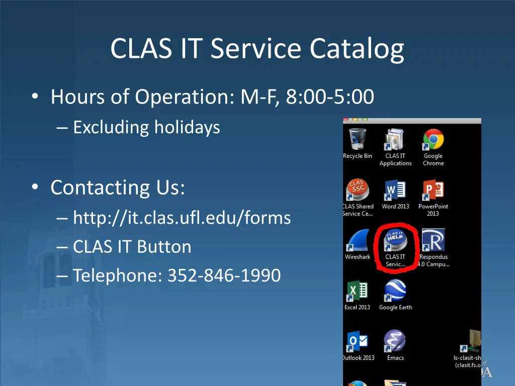 clas it service catalog 5