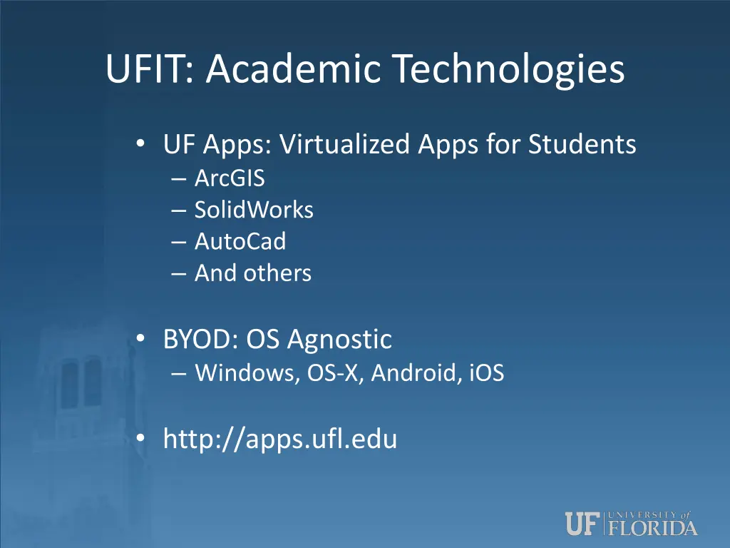 ufit academic technologies 3